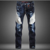 Denim Designer Hole Jeans High Quality Ripped for Men Size 28-38 40 2019 Autumn Winter HIP HOP Punk Streetwear