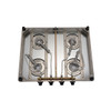 SURYA FLAME 4B WHITE PEARL BLK SS NA GAS STOVE