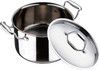 Bergner Argent Triply Stainless Steel Casserole with Stainless Steel Lid, 20 cm, 3.1 Liters. Induction Base, Silver