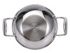 Bergner Hitech Prism Non-Stick Stainless Steel Wok with Glass Lid, 20 cm, 1.5 litres. Induction Base 