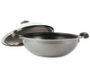 Prestige Omega Select Plus Non-Stick Flat Base Kadai with Lid 25cm