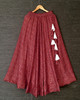 Designer Heavy Cotton Fabric Red Skirt Super Quality Digital Print