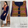 New Designer work Top Palazzo Hot and Latest Palazzo Kurtis-Dark Blue L-XL-XXL