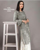  New Designer work Top Palazzo Hot and Latest Rayon Kurti With Palazzo-Gray (SIZE XXL) 