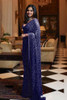 New Heavy Georgette Dark Blue Saree with Full Satari Sequence Work