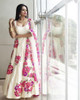 Presenting New Wedding Wear Cream White Gown with Fancy Border Dupatta