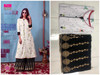 New 2021 Hot and Latest Fancy Kurti With gold print Palazzo Pair-White (Size-L)