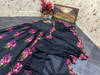 Presenting New Wedding Wear Black Gown with Fancy Border Dupatta