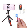 BENRO 33inch Handheld Tripod Selfie Stick 3 in 1 Bluetooth Extendable Monopod Selfie Stick Tripod for iPhone 8 Samsung Gopro 4 5