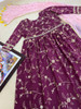 Presenting New Designer Embroidered Taffeta Silk Purple Gown with Dupatta