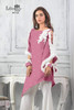 Designer Stylish Cut Pink Kurti with Imported Frill Lace In Sleeve With Both Side ZIP Below Soldier