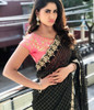 New 2021 Cotton Silk with Embroidery Lace Border Black Saree