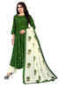 New 2021 Attractive Mirror Work Green Kurti with Palazzo and Dupatta (Size-M)