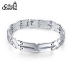 Effie Queen Personality "X" Pattern Men Bracelet Stainless Steel Bracelets Jewelry for Best Friends Wristbands IB16
