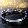 Effie Queen Top Quality Stainless Steel Charm Bracelet Jewelry For Man 9mm Width High Polished Silver Color Men Bracelets IB39