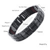 Vivari Magnetic Black Titanium Bracelet Men Bangle 4in1 -ve Ions Germanium Far Infra Red Fashion Bracelets jewelry Charm Wrist