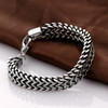 2017 mens bracelets &amp; Bangles 5*12mm 316L Stainless Steel Wrist Band Hand Chain Jewelry Gift pulseira