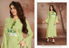 Presenting New 2021 Designer Heavy Embroidery Work Long Gown-Pista Green-M