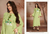 Presenting New 2021 Designer Heavy Embroidery Work Long Gown-Pista Green-XL
