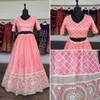 New 2021 Presenting Beautiful Designer Lucknowi Lehnga Choli-Light Pink-Size-42