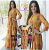 New 2021 Presenting Beautiful heavy Flower camric cotton Printed Kurti-Yellow-Size-L