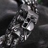 TrustyLan Men Bracelet Stainless Steel Skull Links Chain Bracelet Men's Bracelets