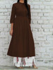 New 2021 Presenting Beautiful Rayon Digital Printed Cotton Top & Palazzo-Kurti-Brown-(Size-XXL)