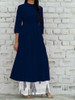 New 2021 Presenting Beautiful Rayon Digital Printed Cotton Top & Palazzo-Kurti-Blue-(Size-XL)