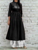 New 2021 Presenting Beautiful Rayon Digital Printed Cotton Top & Palazzo-Kurti-Black-(Size-XXL)