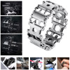 Men's Fashion EDC Stainless Steel Bracelet Outdoor Tool Bracelets Bangles