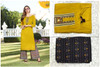  New 2021 Presenting Beautiful Rayon Foil Printed Kurti And Palazzo-Dark Yellow-Size-XXL