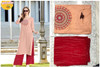 New 2021 Presenting Beautiful Rayon Foil Printed Kurti And Palazzo-Light Pink-Size-XL