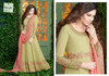  New 2021 Presenting Beautiful Designer suit Georgette with Embroidery work +Stone Work-Light Green-Size-46 