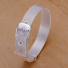 Wholesale fashion jewelry silver color bracelet,silver plated bracelet  10mm Mesh men bracelet Wholesale