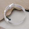 Wholesale fashion jewelry silver color bracelet,silver plated bracelet  10mm Mesh men bracelet Wholesale