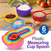 Measuring Cups and Spoon Set for Baking, Cooking (6 Pieces)