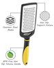 Cheese Grater Single Piece Lemon Zester & Cheese Grater - Cheese, Lemon, Ginger, Garlic, Vegetables, Fruits - Stainless Steel Protective Cover, Dishwasher Safe