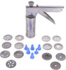  Action Ware King Kitchen Press  Stainless Steel Kitchen Press with 15 Different Types of Jalies, Murukku Maker/Bhujiya Maker/Noodles/Cookies/Namkeen/Chakali Maker/Sev Maker/Farsan Maker/Gathiya Maker (Silver)