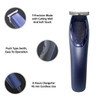 HTC-AT-1210 Rechargeable Hair Beard Trimmer With 4 Hair Clipper Runtime: 45 min Trimmer for Men & Women (Blue)