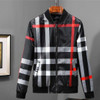 Stylish Brand Spring Bomber Jacket Men 2018 New Fashion black check Jackets Men Slim Fit Long Sleeve Casual Mens Coats Windbreaker M-3XL