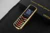 Luxury Metal Signature Mobile Phone Unlocked Classic Design Metal Frame dual sim Card GSM FM radio MP3 senior Bar Gold 8800 Cellphone