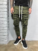 New Style Teenagers Apparel Men Designer Jeans Camouflage Pockets Mens Pencil Pants Causal