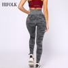 HIFOLK New Camouflage Workout Pants Fitness Women Leggings High Waist Flexible Gym Sporting Leggings Stretching Slim Trousers