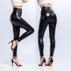  Leggings Women's Clothes Sexy Peach Hip Women's Leather Leggings Skinny Natural Color Fashion Leather Pants Casual High Waist