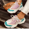 Women Chunky Sneakers Female Lace Up Platform Vulcanized Ladies Zip Breathable Comfort Flat Woman Casual Walk Shoes Plus Size 