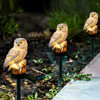 Edison 2021 Solar Owl Light LED Fake Owl Lamp Waterproof IP65 Outdoor Decorative Path Lawn Yard Garden Lights