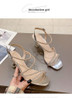  Summer 2021 web celebrity Crystal High Heel Sandal for women with open toe 6cm