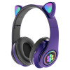 Multifunctional Wireless Headphones for Women Kids Children Cute Cat Ear LED Glowing Foldable Bluetooth 5.0 chip Music Earbuds Headsets