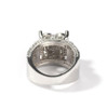 Hip hop wind micro setting zircon love ring heavy industry design feeling full diamond retro Ring Men Jewelry For Gift