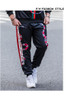  19FW Fashion Mens Pants Sport Striped Drawstring Sport Pants Casual Joggers Trouse Sweatpants Size M-8XL